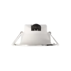 LED-kattoon upotettava valaisin Acrux, Ø 17 cm, hopeanvärinen matta, CCT