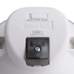 LED-kattoon upotettava valaisin Acrux, Ø 17 cm, hopeanvärinen matta, CCT