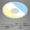 LED-kattoon upotettava valaisin 748 IP44 CCT Kytkin Ø 12cm