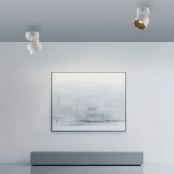 LED-kattospotti PURE Cup, valkoinen, halkaisija 9,5 cm, metallia