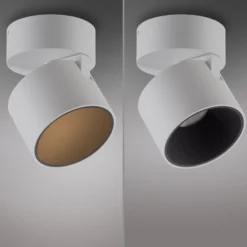 LED-kattospotti PURE Cup, valkoinen, halkaisija 9,5 cm, metallia
