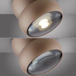 LED-kattospotti PURE Move, halkaisija 12 cm, pronssinvärinen, metalli/lasi
