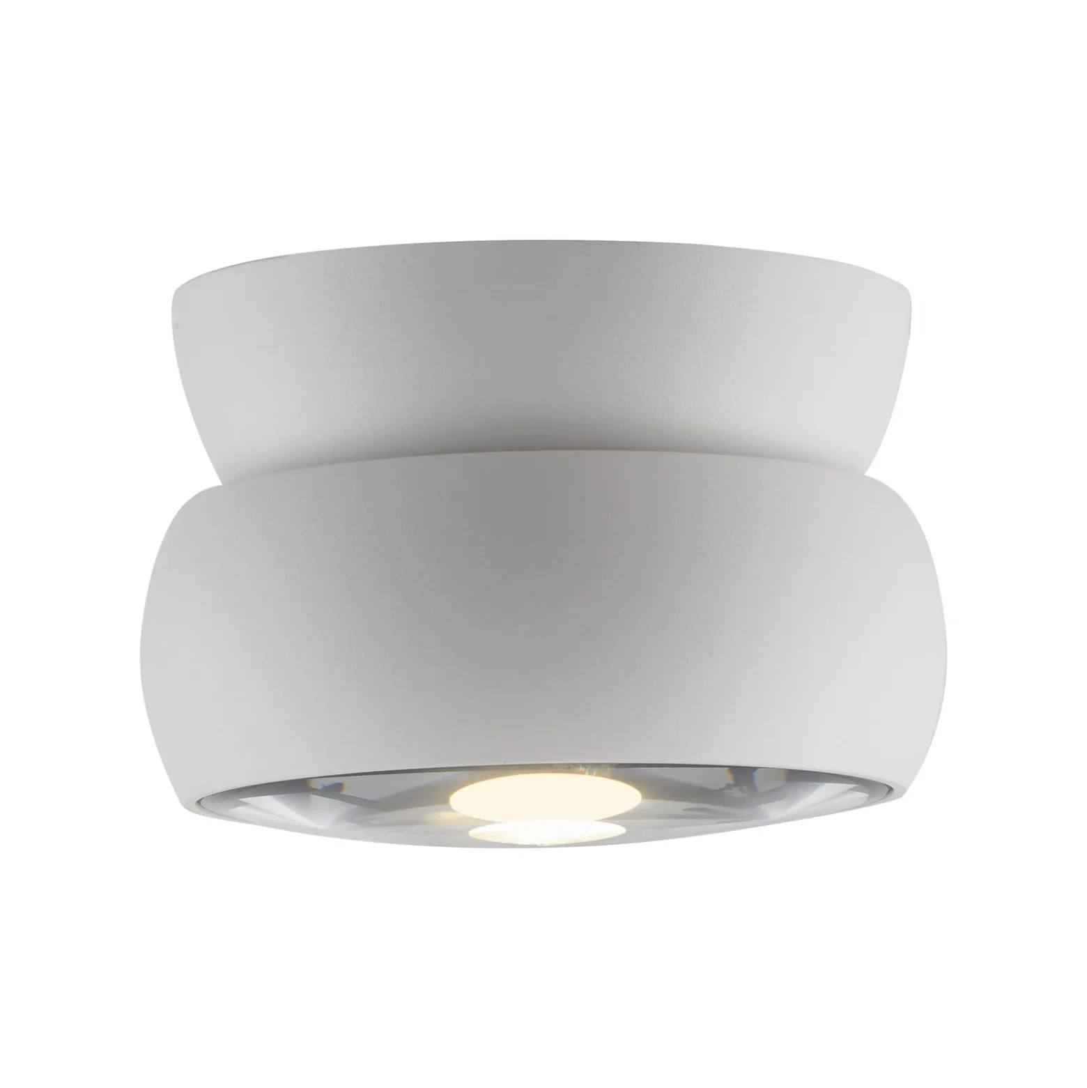 LED-kattospotti PURE Move, valkoinen, halkaisija 12 cm, metalli/lasi
