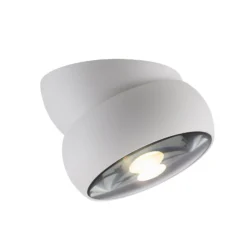 LED-kattospotti PURE Move, valkoinen, halkaisija 12 cm, metalli/lasi