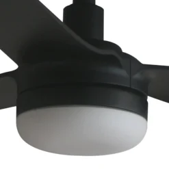 LED-kattotuuletin Punt M, musta, DC, hiljainen, 130 cm, CCT