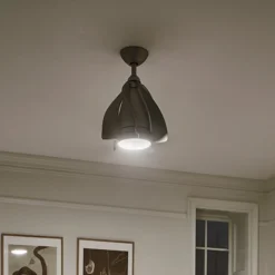 LED-kattotuuletin Terna nikkeli/kerma