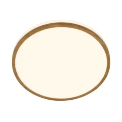LED-kattovalaisin Acorus, Ø 28 cm, valkoinen/puunvärinen, IP44