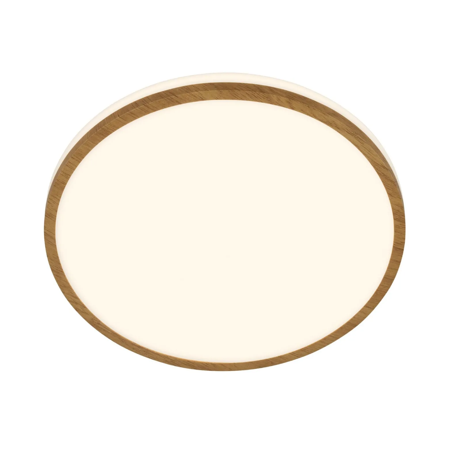 LED-kattovalaisin Acorus, Ø 28 cm, valkoinen/puunvärinen, IP44