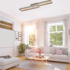 LED-kattovalaisin Amara, kaksi suorakulmiota musta
