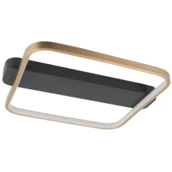 LED-kattovalaisin Ascona, musta/kulta, 28 W