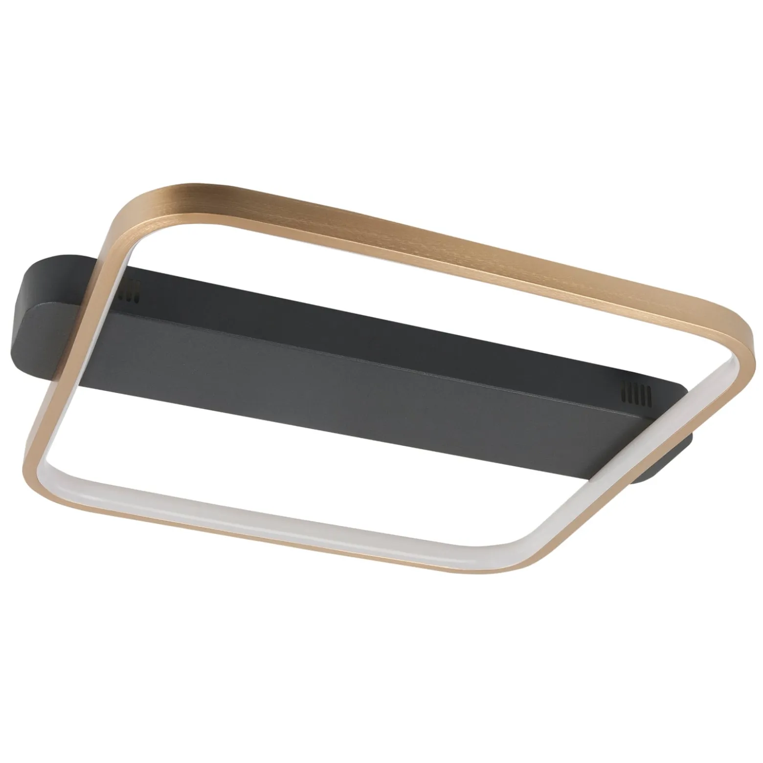 LED-kattovalaisin Ascona, musta/kulta, 28 W