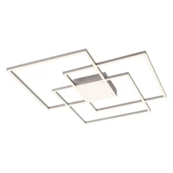 LED-kattovalaisin Asmin, CCT, teräs, 75x75cm