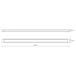 LED-kattovalaisin Batten, pituus 120 cm, alumiini, valkoinen, 4 000 K