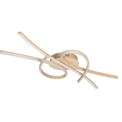 LED-kattovalaisin Biba, hiekanvärinen, pituus 100 cm, metalli, CCT