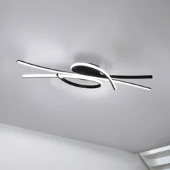 LED-kattovalaisin Biba, musta, pituus 100 cm, metalli, CCT