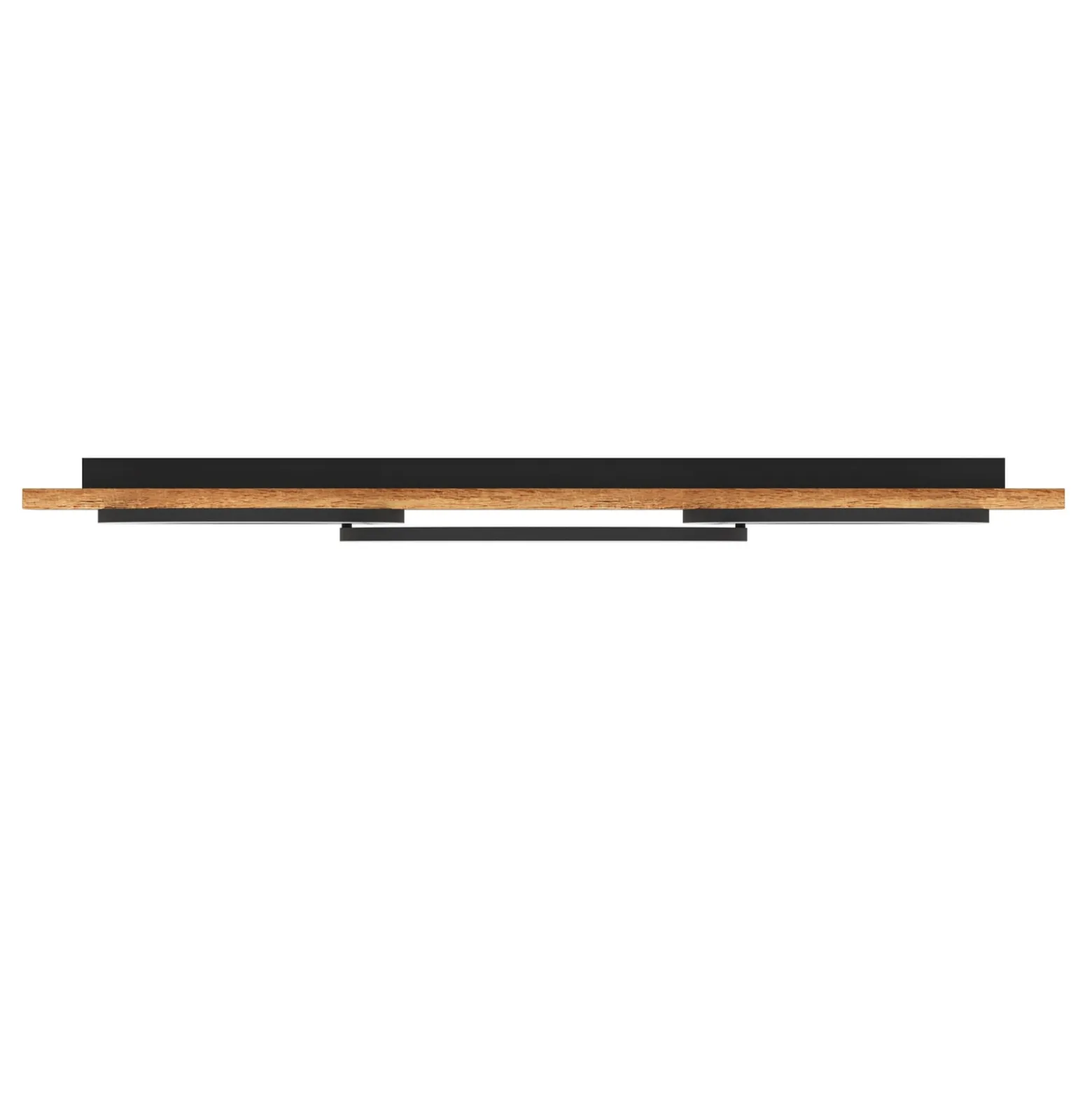 LED-kattovalaisin Boyal, musta, pituus 101 cm, puu, 3-valo.