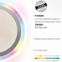 LED-kattovalaisin Cyba Stars CCT RGB-sivuvalo