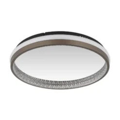 LED-kattovalaisin Della, Ø 40 cm, tummanharmaa, metallia