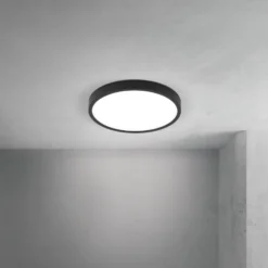 LED-kattovalaisin Disc, musta Ø 24 cm, CCT metalli/muovi