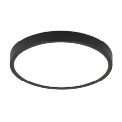 LED-kattovalaisin Disc, musta Ø 24 cm, CCT metalli/muovi