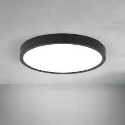 LED-kattovalaisin Disc, musta Ø 24 cm, CCT metalli/muovi