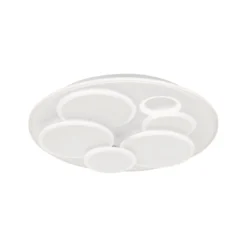 LED-kattovalaisin Dots, valkoinen, Ø 50 cm, metalli/akryyli, CCT