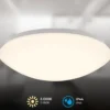 LED-kattovalaisin Elara, valkoinen, Ø 29 cm, IP44, muovi