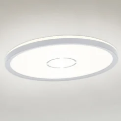 LED-kattovalaisin Free, Ø 29 cm, hopea