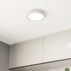 LED kattovalaisin Fueva 5 IP44 3000K valkoinen Ø16cm
