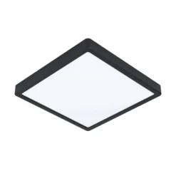 LED-kattovalaisin Fueva 5, IP20 musta 28,5x28,5cm