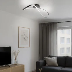 LED-kattovalaisin Infinity, metalli, musta, 4 000 K