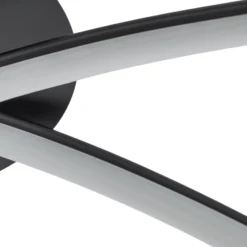 LED-kattovalaisin Infinity, metalli, musta, 4 000 K