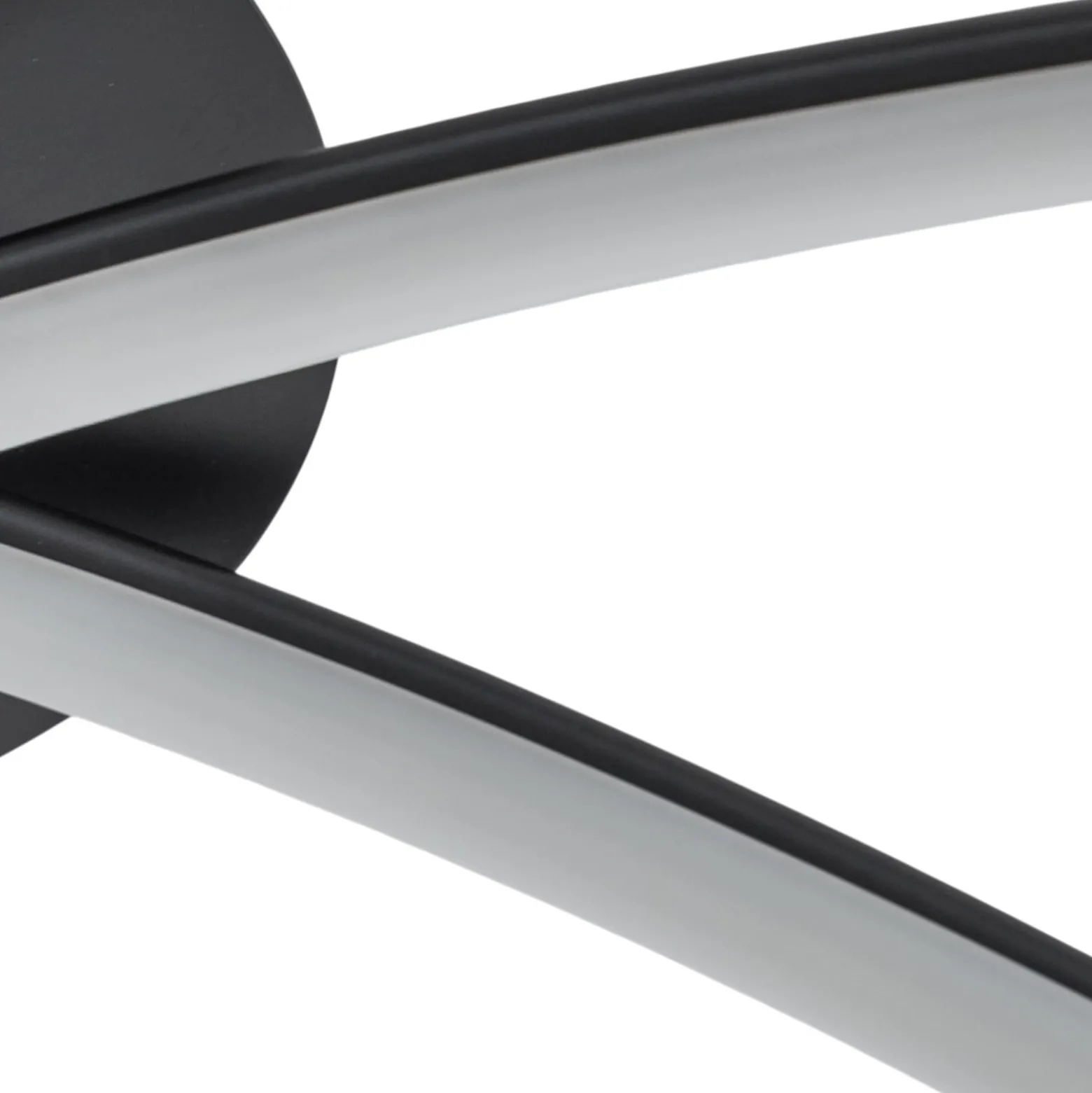 LED-kattovalaisin Infinity, metalli, musta, 4 000 K