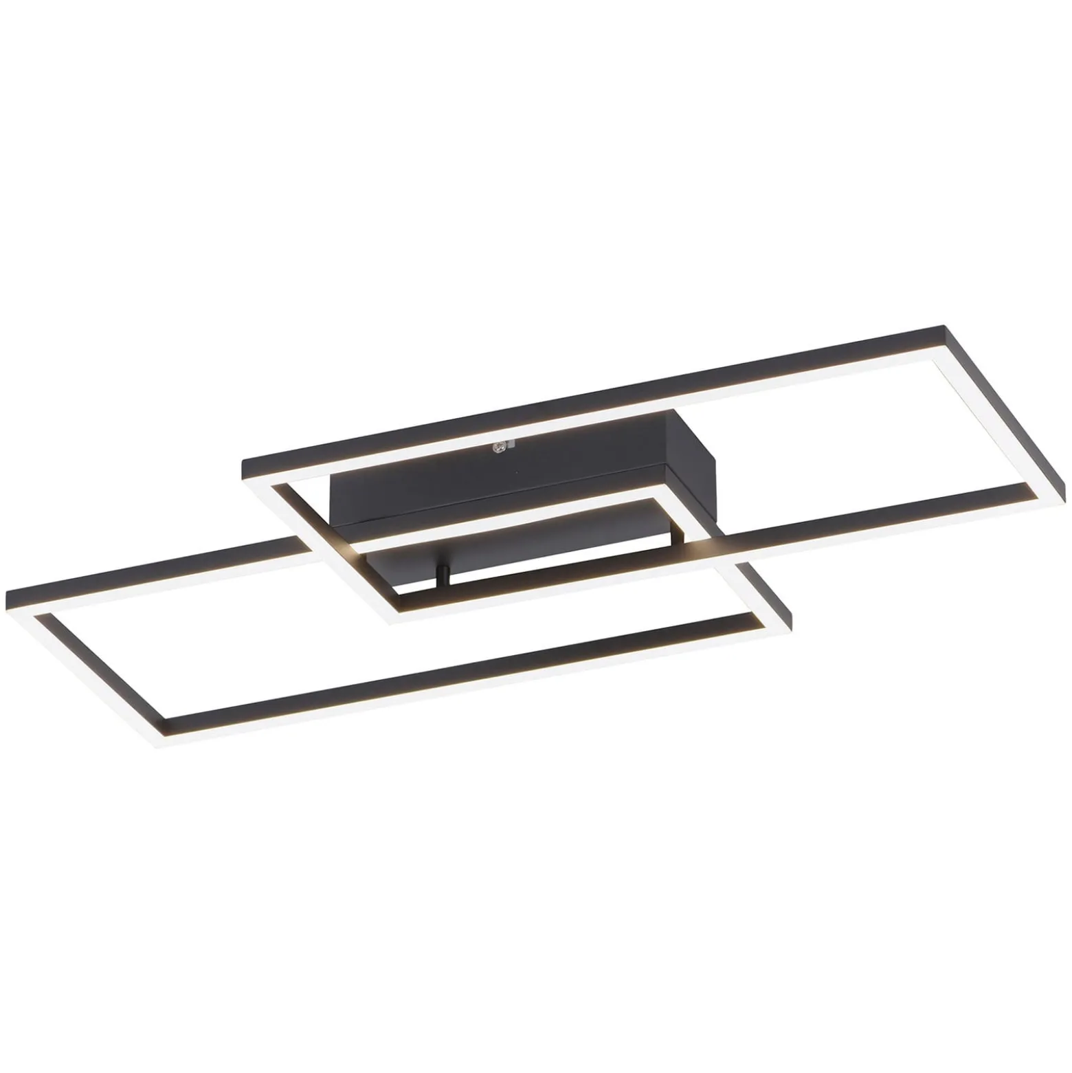 LED-kattovalaisin Iven, himmennettävä, musta, 60,5x32,5cm