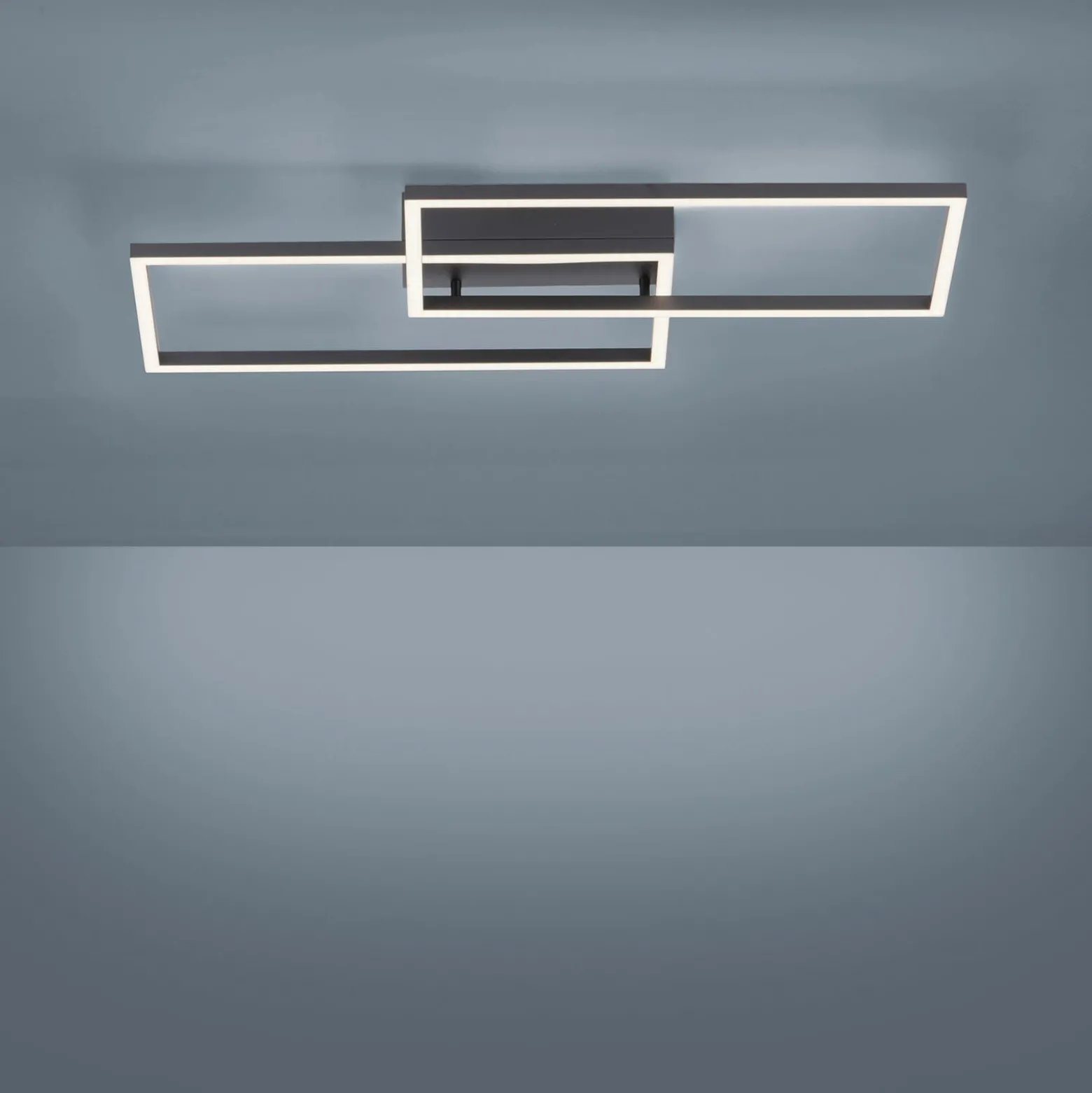 LED-kattovalaisin Iven, himmennettävä, musta, 60,5x32,5cm
