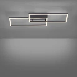 LED-kattovalaisin Iven, himmennettävä, musta, 60,5x32,5cm