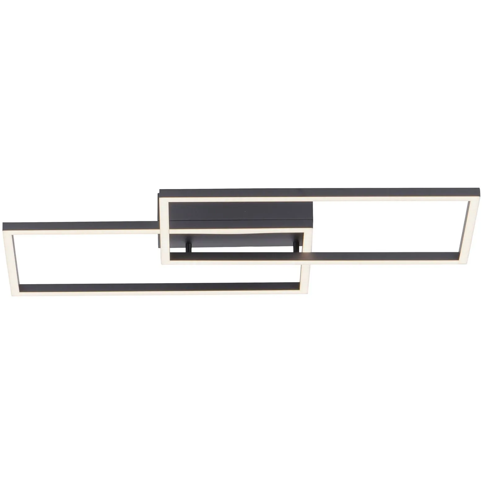 LED-kattovalaisin Iven, himmennettävä, musta, 60,5x32,5cm
