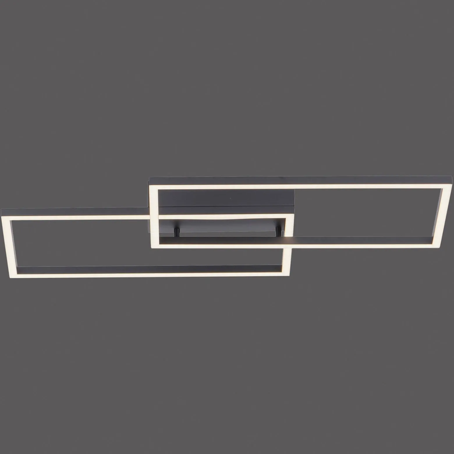 LED-kattovalaisin Iven, himmennettävä, musta, 60,5x32,5cm