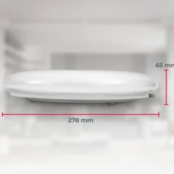 LED-kattovalaisin Jill, valkoinen, Ø 27,8 cm, muovi, 4 000 K