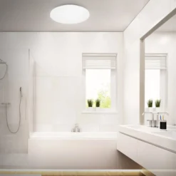 LED-kattovalaisin Kotelo kylpyhuoneeseen IP44 3,000K Ø 40cm