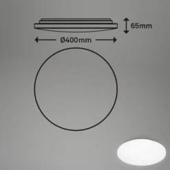 LED-kattovalaisin Kotelo kylpyhuoneeseen IP44 3,000K Ø 40cm