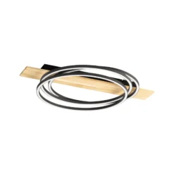 LED-kattovalaisin Marit, pituus 76 cm, hiekkamusta, metalli/puu