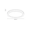 LED-kattovalaisin Marlon, Ø 40 cm, musta, muovi, IP54
