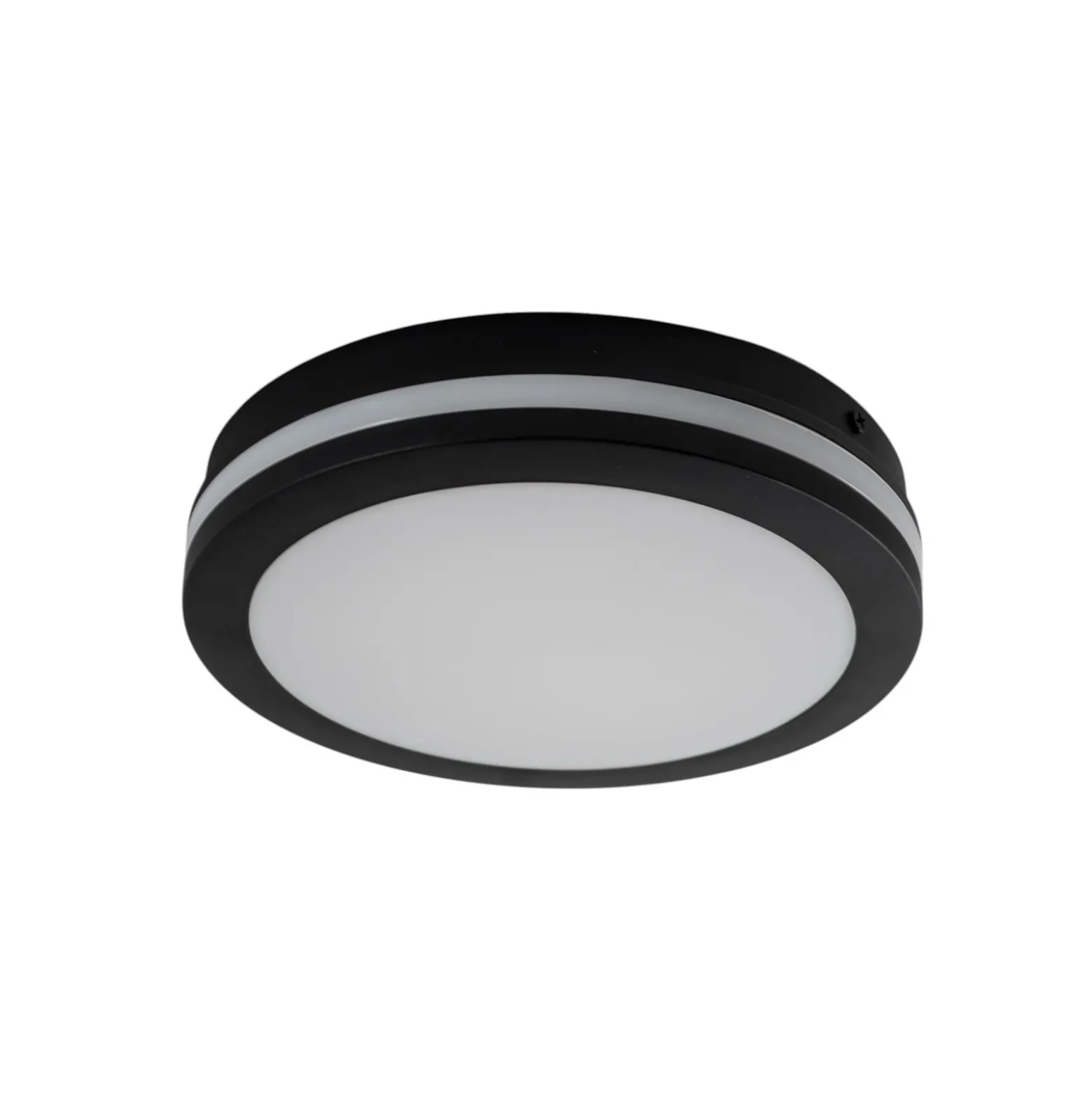 LED-kattovalaisin Marlon, Ø 22 cm, musta, muovi, IP54
