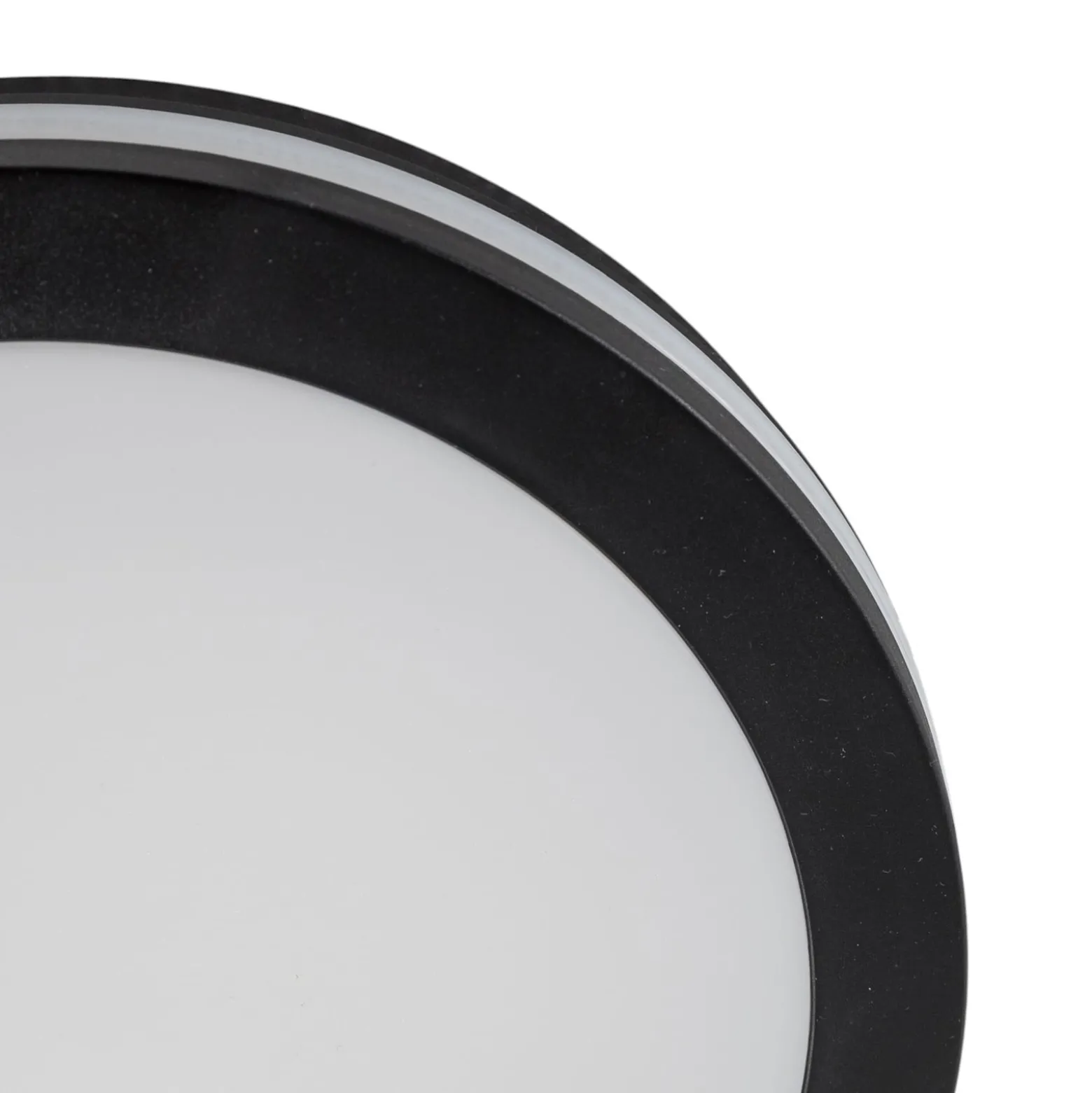 LED-kattovalaisin Marlon, Ø 22 cm, musta, muovi, IP54