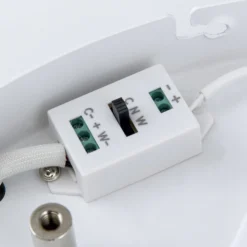 LED-kattovalaisin MASCA, valkoinen, Ø 40 cm, CCT, metalli, himmennettävä