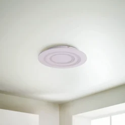 LED-kattovalaisin Mirel, valkoinen, metalli Ø 50 cm RGB CCT Kaukosäädin