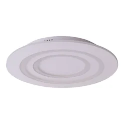 LED-kattovalaisin Mirel, valkoinen, metalli Ø 50 cm RGB CCT Kaukosäädin