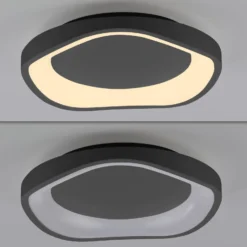 LED-kattovalaisin MONTA, musta, halkaisija 40 cm, metallia, Switchdim