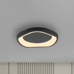 LED-kattovalaisin MONTA, musta, halkaisija 40 cm, metallia, Switchdim